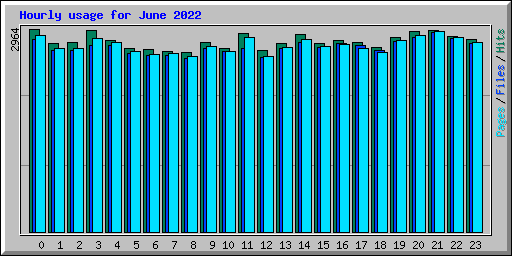 Hourly usage for June 2022