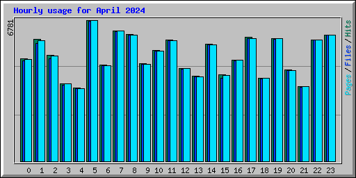 Hourly usage for April 2024
