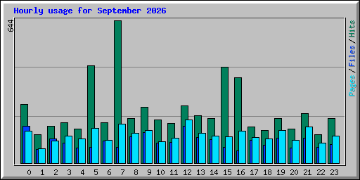 Hourly usage for September 2026